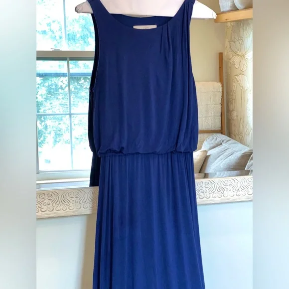 LOFT | Dresses | Ann Taylor Loft Maxi Dress Dark Blue Size Xs | Poshmark